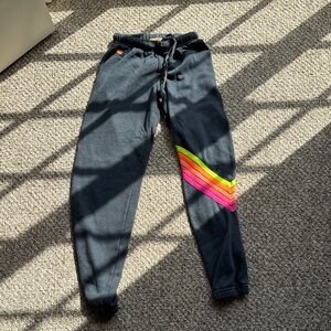 Aviator nation Rainbow Stripe Joggers